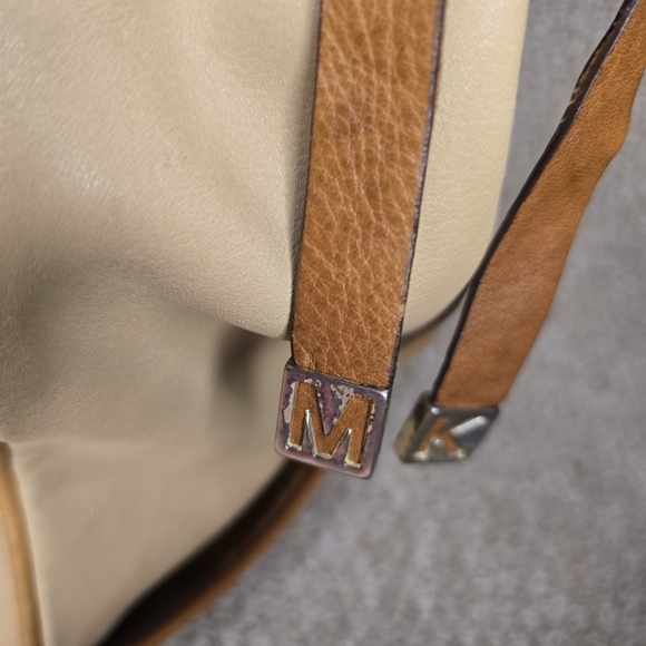 Vintage Beige And Britsh Leahter Y2K HOBO BAG MICHAEL KORS - Picture 2 of 6